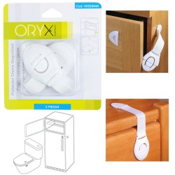 Protector Cierre Seguridad Frigorífico / Cajon (Bister 2 Piezas) ORYX