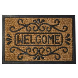Felpudo Fibra Coco y Goma Welcome 40x60 cm. MAURER