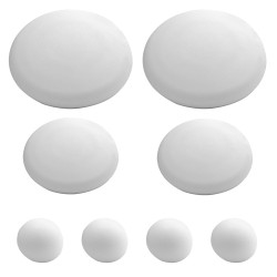 Topes Adhesivos para Paredes / Puertas / Ventanas / Mobiliario 2 x Ø 60 mm. / 2 x 40 mm. / 4 x 22 mm. (Blister 8 piezas) ORYX