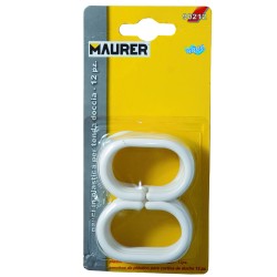 Juego Ganchos Plastico Cortina Baño (Blister 12 Piezas) RIEL CHYC