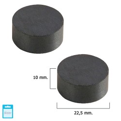 Iman Wolfpack Ferrita Redondo Ø 22,5x10 mm. (Blister 2 Piezas) WOLFPACK LINEA PROFESIONAL