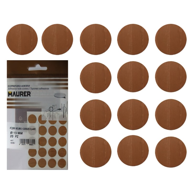 Tapatornillos Adhesivos Maple (Blister 20 unidades) MAURER