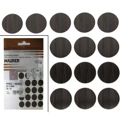 Tapatornillos Adhesivos Wengue (Blister 20 unidades) MAURER