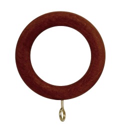 Anilla Madera Lisa Con Hembrilla 40x60 mm. Nogal RIEL CHYC