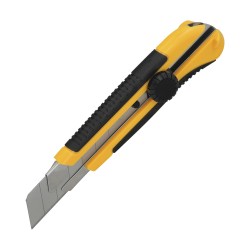 Cutter Ancho Profesional Hoja Acero Sk5 25mm. WOLFPACK LINEA PROFESIONAL