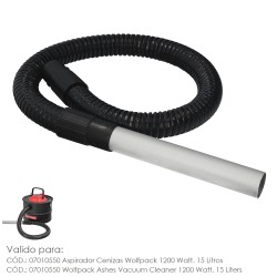 Tubo Con Lanza Para Aspirador De Cenizas Aspirador Cenizas Wolfpack 1200 Watt. 15 Litros (Codigo 07010550) WOLFPACK LINEA PROFE
