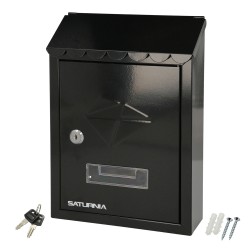 Buzon Exterior Residence 205 x 300 x 70 mm. Negro SATURNIA