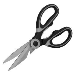 Tijeras Cocina Hojas de Acero Inoxidable, Mangos Ergonomicos en TPR Con Funda Protectora ORYX