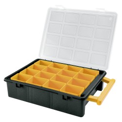 Maletin Organizador Plastico 16 Compartimentos Extraibles 242x188x60 mm. Caja Almacenaje, Malentin Organizador, ART PLAST