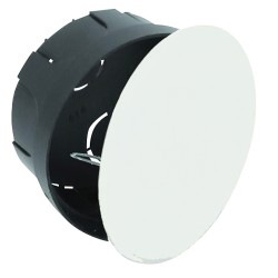 Caja Empotrar Registro Con Tapa Ø 80 x 40 Gancho Metálico WOLFPACK LINEA PROFESIONAL