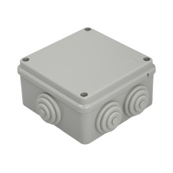 Caja Estanca Superfie Con Tornillos 100 x 100 x 50 mm. WOLFPACK LINEA PROFESIONAL