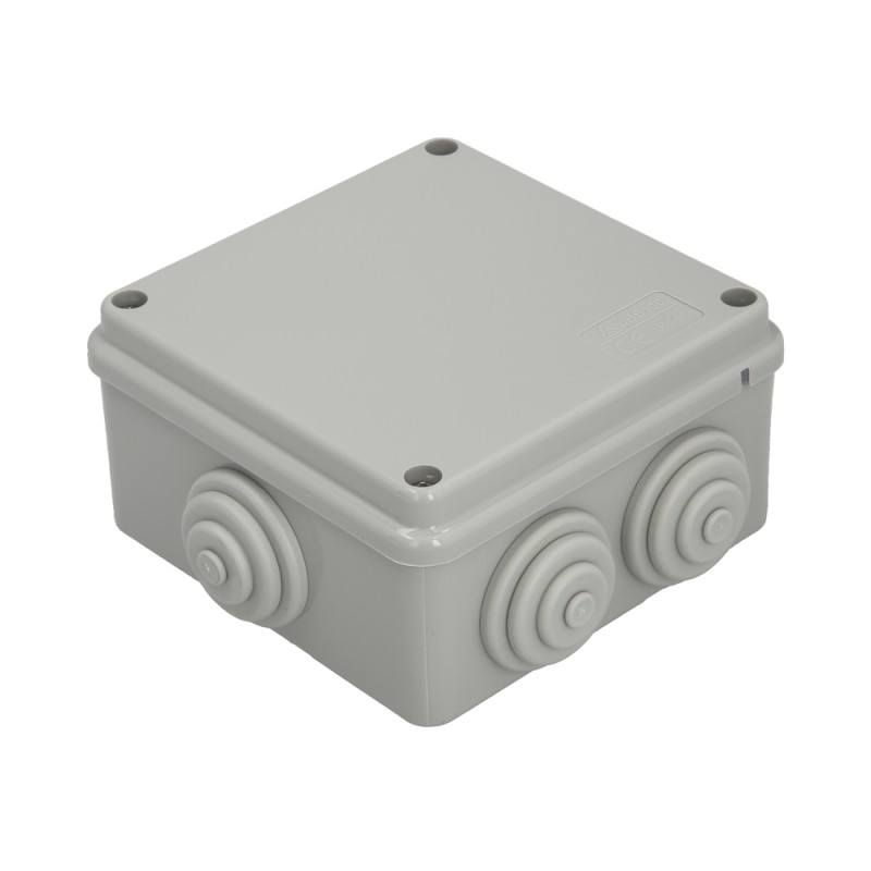 Caja Estanca Superfie Con Tornillos 100 x 100 x 50 mm. WOLFPACK LINEA PROFESIONAL