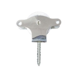 Polea Tendedero Wolfpack Inoxidable 40 mm. / Roldana Metalica Con Tirafondo WOLFPACK LINEA PROFESIONAL