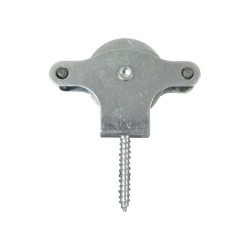 Polea Tendedero Wolfpack Zincado 40mm. Roldana Metal con Tirafondo WOLFPACK LINEA PROFESIONAL