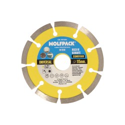 Disco Diamante 115 mm. General Obra Segmentado Sinterizado WOLFPACK LINEA PROFESIONAL