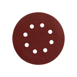 Lija recambio velcro disco Ø 125 mm. con agujeros grano 240 (10 Piezas) WOLFPACK LINEA PROFESIONAL