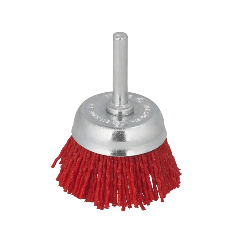 Cepillo Nylon Taza Ø 50 mm. 1/4". Cepillo De Lijado Nailon. Cepillo Para Taladro De Nailon, Cepillo De Alambre Abrasivo De Nylo