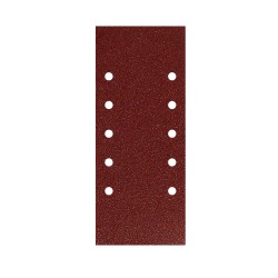Lija Recambio Con Velcro 115x280 mm. con Agujeros Grano 120 (10 Piezas) WOLFPACK LINEA PROFESIONAL