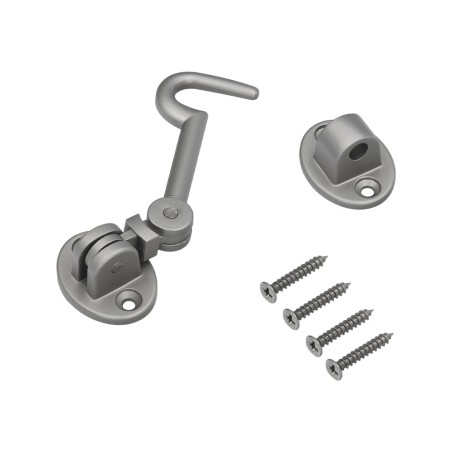 Aldabillas Multiusos Reforzada Con Tornillos 100 Mm Latón Niquelado Mate WOLFPACK LINEA PROFESIONAL