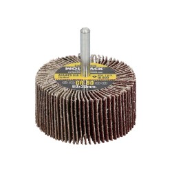 Abanico Lija Grano 80 Medida Ø 60 x 30 mm. Disco Abrasivo Laminas, Ruedas Mil Hojas, Ruedas Abrasivas,Lijado,Desbaste,Pulir WOL