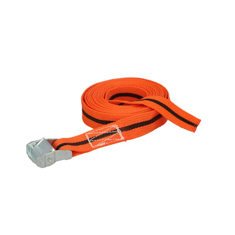 Cinta De Amarre Con Trinquete 5 metros x 38 mm. Trinquete Metalico Automatico, Cincha, Eslinga Mercancia, Correa Sujeción WOLFP
