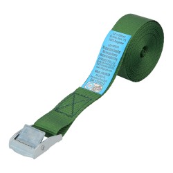 Cinta De Amarre Con Trinquete 4 metros x 25 mm. Trinquete Metalico Automatico, Cincha, Eslinga Mercancia, Correa Sujeción WOLFP