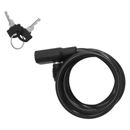 Cable Bicicleta Espiral Con Llave Ø 8 mm. x 150 cm. WOLFPACK LINEA PROFESIONAL