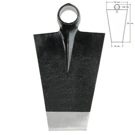 Azada Forjada Sin Mango 64/ 910 Gramos WOLFPACK LINEA PROFESIONAL