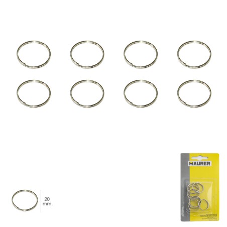 Anilla Llavero Ø 20 mm (Blister 8 piezas) MAURER