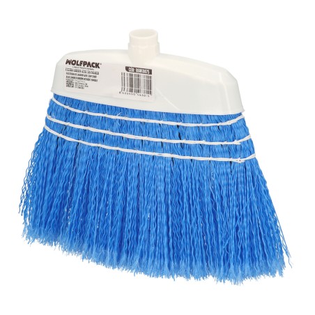 Escoba Jardin Azul Con Cordones Sin Mango, Escoba Terrazas, Terrazas, Cocheras, Calles, WOLFPACK LINEA PROFESIONAL