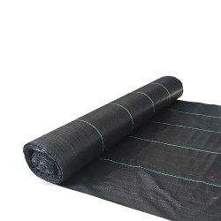 Malla Antihierbas (Rollo 1,55x100 Metros) Malla Anti Maleza, Malla Geotextil Jardin, Tela Anti Hierbas Jardin SATURNIA