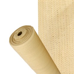 Malla Sombreo Rollo 2 x 50 metros, Reduce Radiación, Protección Jardín y Terraza, Regula Temperatura, Color Beige SATURNIA