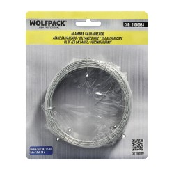 Alambre Galvanizado 1,50mm / 10 (Rollo 50 metros) WOLFPACK LINEA PROFESIONAL