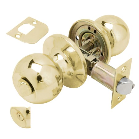 Pomo Puerta Wolfpack Con Condena Latonado Para Baños WOLFPACK LINEA PROFESIONAL