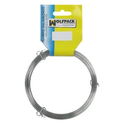 Alambre Galvanizado (Rollo 1000 gramos / 30 metros) Nº14/2,2 mm. WOLFPACK LINEA PROFESIONAL