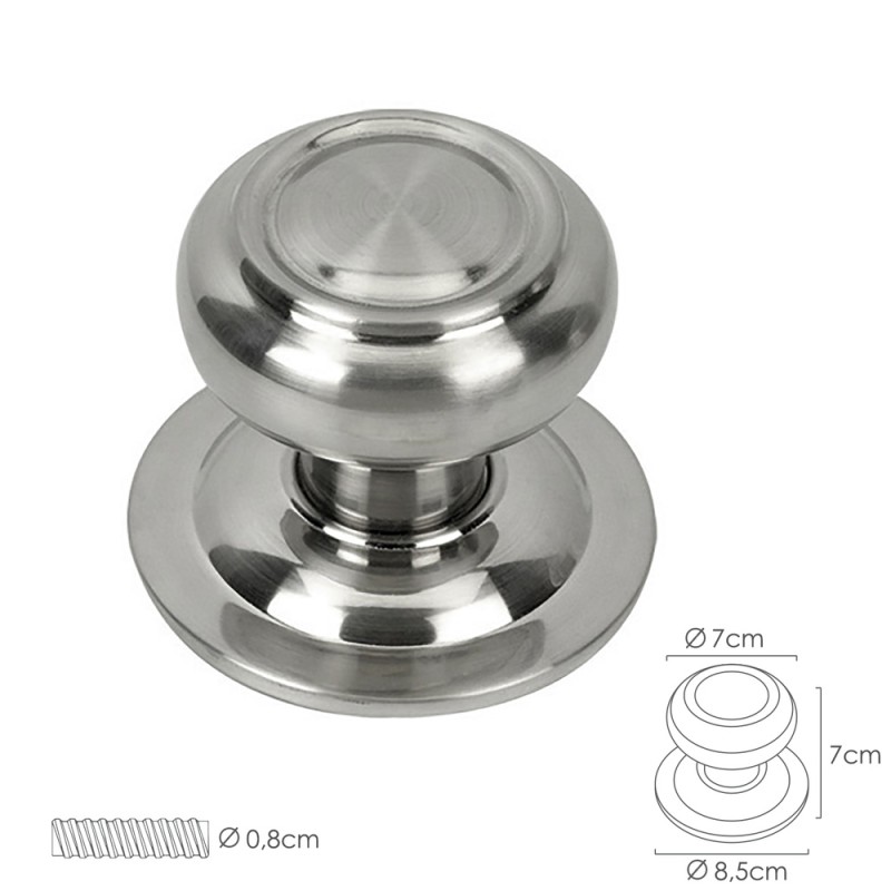 Pomo Puerta Seta Color Inox Oryx ORYX