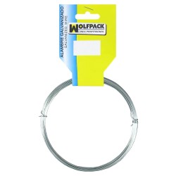 Alambre Galvanizado (Rollo 50 gramos / 6,5 metros) Nº 5/1,0 mm. WOLFPACK LINEA PROFESIONAL