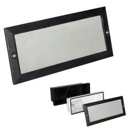 Plafón Empotrar Rectangular Negro PAPILLON