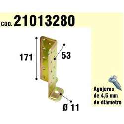Soporte Para Madera Anclaje Bicromatado Regulable WOLFPACK LINEA PROFESIONAL