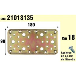 Soporte Para Madera Placa Bicromatada 90x180 mm. WOLFPACK LINEA PROFESIONAL