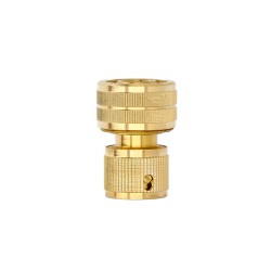 Conector Manguera Laton 3/4" Hembra, Adaptador Grifo, Conector Grifo A Conector Rapido SATURNIA