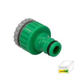 Adaptador Manguera Plastico 3/4 - 1/2" Hembra Granel SATURNIA