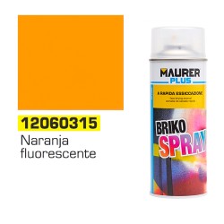 Spray Pintura Naranja Fluorescente 400 ml. MAURER