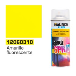 Spray Pintura Amarillo Fluorescente 400 ml. MAURER