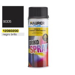 Spray Pintura Negro Brillo Profundo 400 ml. MAURER