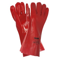 Guantes Pvc Rojo 35 cm. MAURER