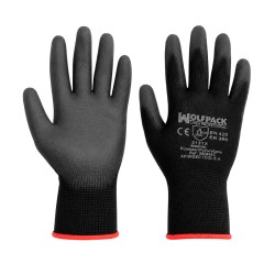 Guantes Poliuretano / Poliester Impregnado 6" WOLFPACK LINEA PROFESIONAL