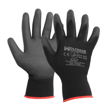 Guantes Poliuretano / Poliester Impregnado 8" WOLFPACK LINEA PROFESIONAL