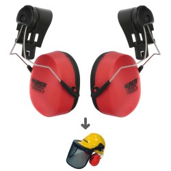 Recambio Protector Auditivo Para Casco Con Visera, Protector Facial De Rejilla y Protector Auditivo Maurer Modelo 99790 MAURER
