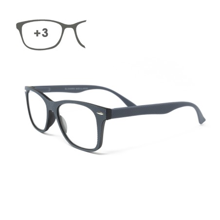 Gafas Lectura Illinois Gris Aumento +3,0 Gafas De Vista, Gafas De Aumento, Gafas Visión Borrosa EL CHARRO